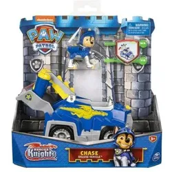 SPIN MASTER 41457 PAW Patrol, Rescue Knights Basis Fahrzeug Spielzeugauto von Chase mit Welpenfigur