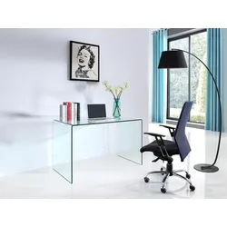 Schreibtisch - gebogenes Glas - ELSTRON