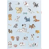 KOMAR Deko-Sticker Disney Cats & Dogs 50 x 70 cm