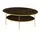 JV Möbel Eleganter Couchtisch Braun Holz 59 x 47 cm