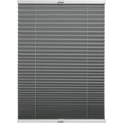 Plissee "Thermo Plissee Ella", grau, B:100cm H:130cm, Obermaterial: 100% Polyester, SCHÖNER WOHNEN-KOLLEKTION, Plissees, verschraubt, energiesparend, Thermo Rückseite