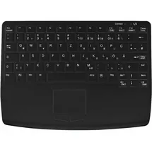 Active Key desinfizierbare Hygiene-Tastatur mit Touchpad, vollversiegelt, Schwarz