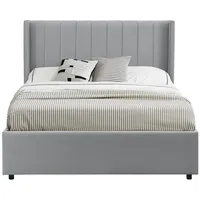 Juskys Polsterbett Savona 120x200 cm mit Matratze, Samt-Bezug, bis