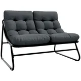 vidaXL Gartenstuhl 110 x 81 x 71 cm schwarz 1 St.