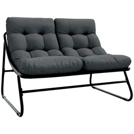 vidaXL Gartenstuhl 110 x 81 x 71 cm schwarz 1 St.