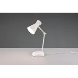 Trio REALITY Leuchten Schreibtischlampe »Enzo«, 1 flammig, Leuchtmittel E27 ohne Leuchtmittel, Tischlampe mit Kippschalter, exkl E27 Leuchtmittel (10W), verstellbar, weiß
