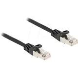 DeLock 80185 RJ50 Patchkabel S/FTP 0.25 m, Schwarz