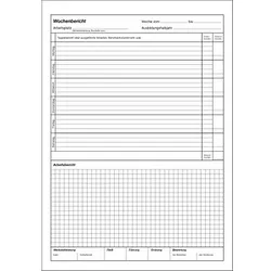 RNK-Verlag Ausbildungsnachweis, wöchentliche/monatliche Eintragungen Formularbuch 5051