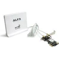 ALFA network Alfa Wi-Fi 6E PCIe Karte mit Panel-Antenne