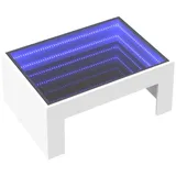 vidaXL Couchtisch mit Infinity-LED Weiß 70x50x30 cm