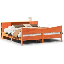 vidaXL Massivholzbett 180 x 200 cm Braun