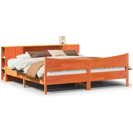 vidaXL Massivholzbett 180 x 200 cm Braun
