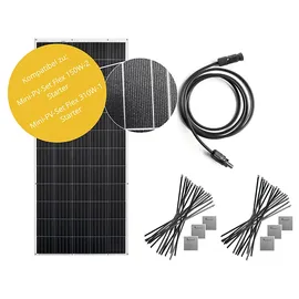 osnatech Ergänzungsmodul für Mini-PV-Set 600 "Balkonkraftwerk" FLEX 310W-1 UPGRADE Balkon-Solaranlage