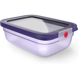 Emsa Frischhaltedose rechteckig lila 15,95 cm x 21,73 cm x 7,32 cm 1,2 l