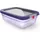 Emsa Frischhaltedose rechteckig lila 15,95 cm x 21,73 cm x 7,32 cm 1,2 l