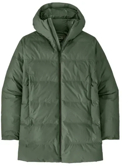 Patagonia M's Jackson Glacier Parka - Parka - Text Logo Old Growth Green - M