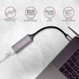 AXAGON USB-C Adapter Grau