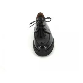 Paul Green Schnürschuhe 2688-007, Lack/Brush, schwarz, 37 EU / 4 UK