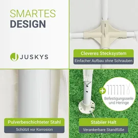 Juskys Partyzelt 3 x 6 m Weiß