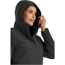 KILLTEC Damen Parka/Mantel wasserdicht mit abzippbarer Kapuze Damen, Funktionsparka, schwarz, 40, 43284-000