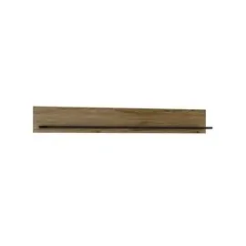 Sconto Wandboard Brolo Eiche Cleveland Nachbildung schwarz B/H/T: ca. 167x22x21 cm - Eiche, Schwarz