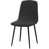 Skandinavische Stuhlhussen für Esszimmer Stuhlbezüge Skandinavisch Schonbezüge Stuhlhussen Esszimmer Strech Stuhlüberzug Schwarz 6er Set