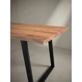 KADIMA DESIGN Executive Desk 200 x 76 x 100 cm goldbraun-schwarz