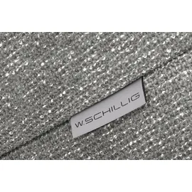 W.Schillig Couch Leder 2-Sitzer Grau