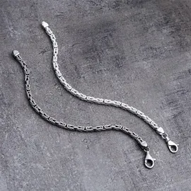 JEWLIX Königsarmband Silber 4,5 mm KA0045 Größe 23 cm