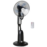 Homcom 39 cm Standventilator schwarz inkl. Wasserzerstäuber