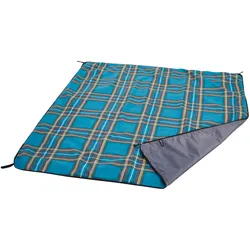 Uquip Camping Decke Scotty 2 Personen Park Picknick Decke Strand Matte Groß Farbe: Petrol/grey, Größe: L