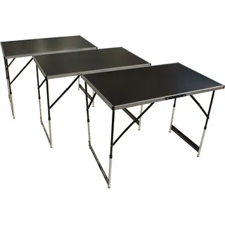 Lemodo Arbeitstisch 3-teilig, Mehrzwecktisch höhenverstellbar, Tapeziertisch klappbar