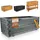 BooGardi Pflanzkasten Holz 120 x 42 x 38 cm Anthrazit