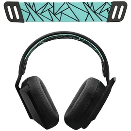kwmobile Ersatz Bügelpolster kompatibel mit Logitech G733 / G335 / G535 Kopfbügel - Kopfbügelpolster aus Nylon - Kopfhörer Ersatz Bügel mit Po... - Schwarz