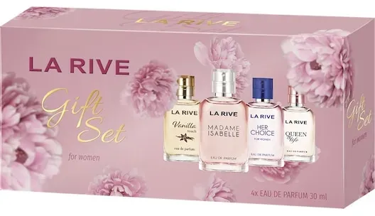 LA RIVE Damendüfte Women's Collection Geschenkset Vanilla Touch 30 ml + Madame Isabelle 30 ml + Her Choice 30 ml + Queen Of Life 30 ml