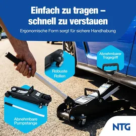 NTG Rangierwagenheber Kunststoff/Eisen 85-375mm schwarz