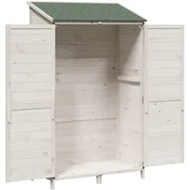 vidaXL Gartenhaus 1,07 x 0,56 m Weiß
