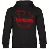 multifanshop Kapuzen Sweatshirt Kaiserslautern Druck rot schwarz XXL