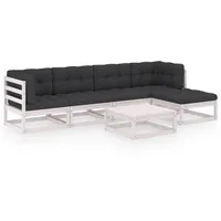 vidaXL 6-tlg Garten-Lounge-Set mit Kissen Kiefer Massivholz Modell 18