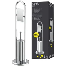 Eisl WC-Bürstengarnitur Toilettenpapierhalter stehend Chrom