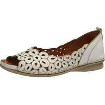 Gemini Peeptoe Ballerinas für Damen, weiß, 39 EU