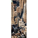 queence »Großstadt von oben«, mit 6 Haken, 50 x 120 cm beige