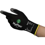 Hyflex Ansell 11-421 Arbeitshandschuhe, Mechaniker-Handschuh, Exzellente Abriebfestigkeit, Feine und Dehnbare Maschen, Silikon- und DMF-Frei, Industrie PSA, Grau, Größe S (12 Paar)