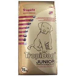 TROPIDOG SUPER PREMIUM JUNIOR MEDIUM & LARGE BREED TURKEY, SALMON & EGGS 2x15kg