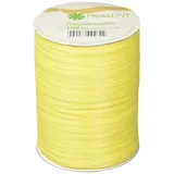 Präsent Rayon Raffia Bastband gelb, 100 m Dekoband zum Einpacken von Geschenken, Verzieren & Basteln festlicher Dekos, Schleifenband für besondere Anlässe
