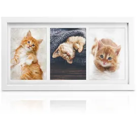 bomoe Galeria Bilderrahmen Weiß 13x18 cm 3er Set