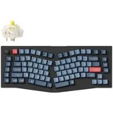 Keychron V10 Max QMK/VIA Wireless Mechanische Tastatur, 2.4 GHz/Bluetooth/USB-C 3-Mode RGB, Programmierbare Makros, Hot-Swap PBT Tastenkappen für Mac Windows Gateron Jupiter Banana