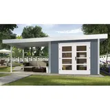 Weka Designhaus 126 B+ 6,45 x 3,77 x 2,47 m grau inkl. Anbau