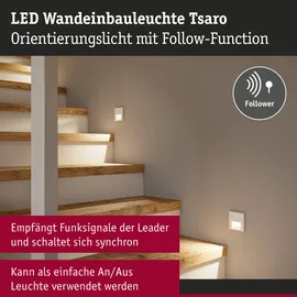 Paulmann Tsaro Wandeinbauleuchte 1 eckig 80x36mm weiß