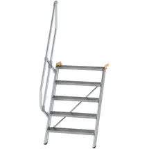 Günzburger MUNK Günzburger Steigtechnik Aluminium-Treppe Stufen 60° 5 Stufen